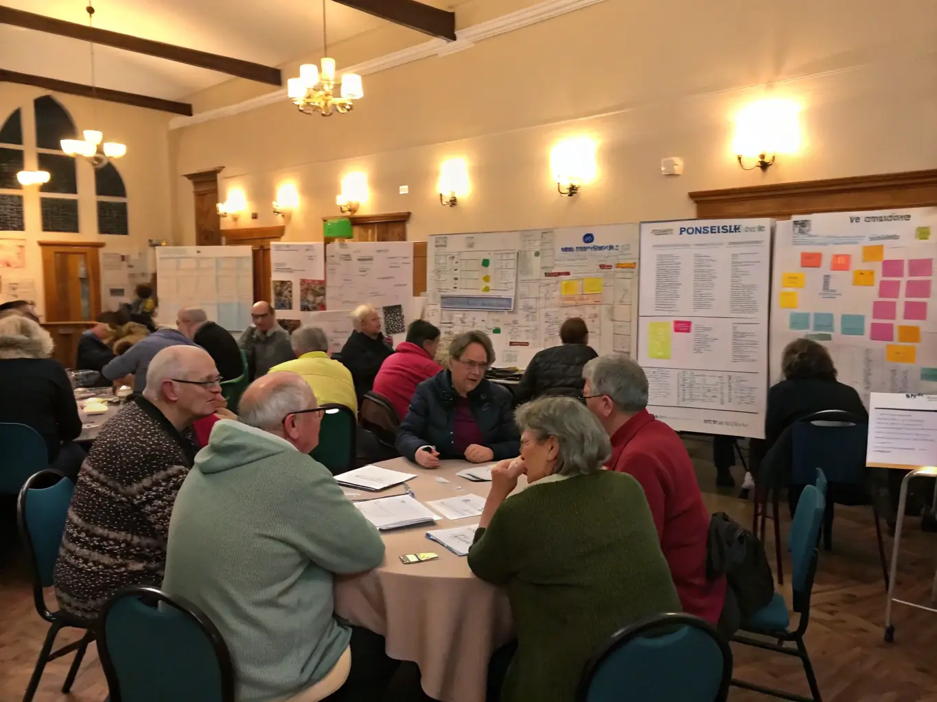 An educational workshop where participants are learning about sustainable road maintenance techniques, emphasizing the association's commitment to knowledge sharing.